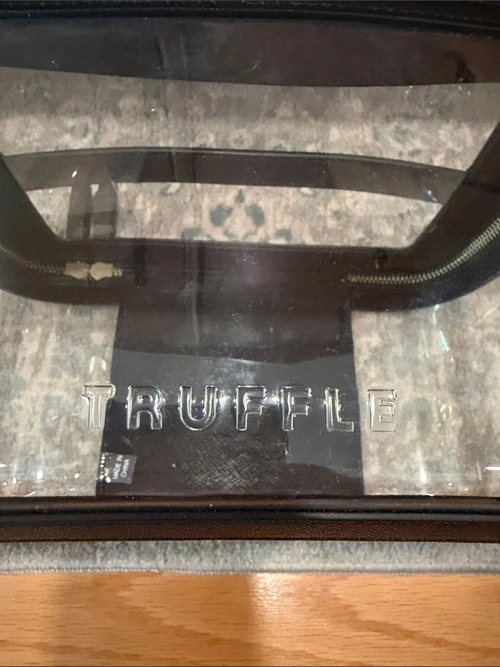Truffle Clarity Jumbo Train Case - Black